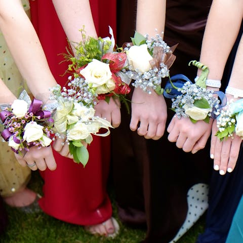 Prom Corsage Is a Beautiful Flower Design That Decorates a Girl’s Wrist for the Prom