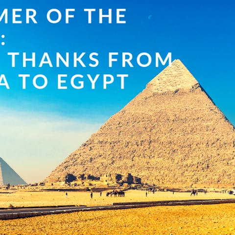 Customer Of The Month: Floral Thanks From Canada to Egypt
